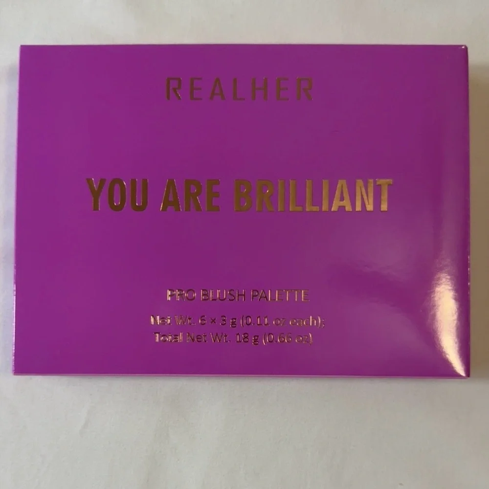 Real Her You Are Brilliant Pro Blush Palette 6 Shades NEW